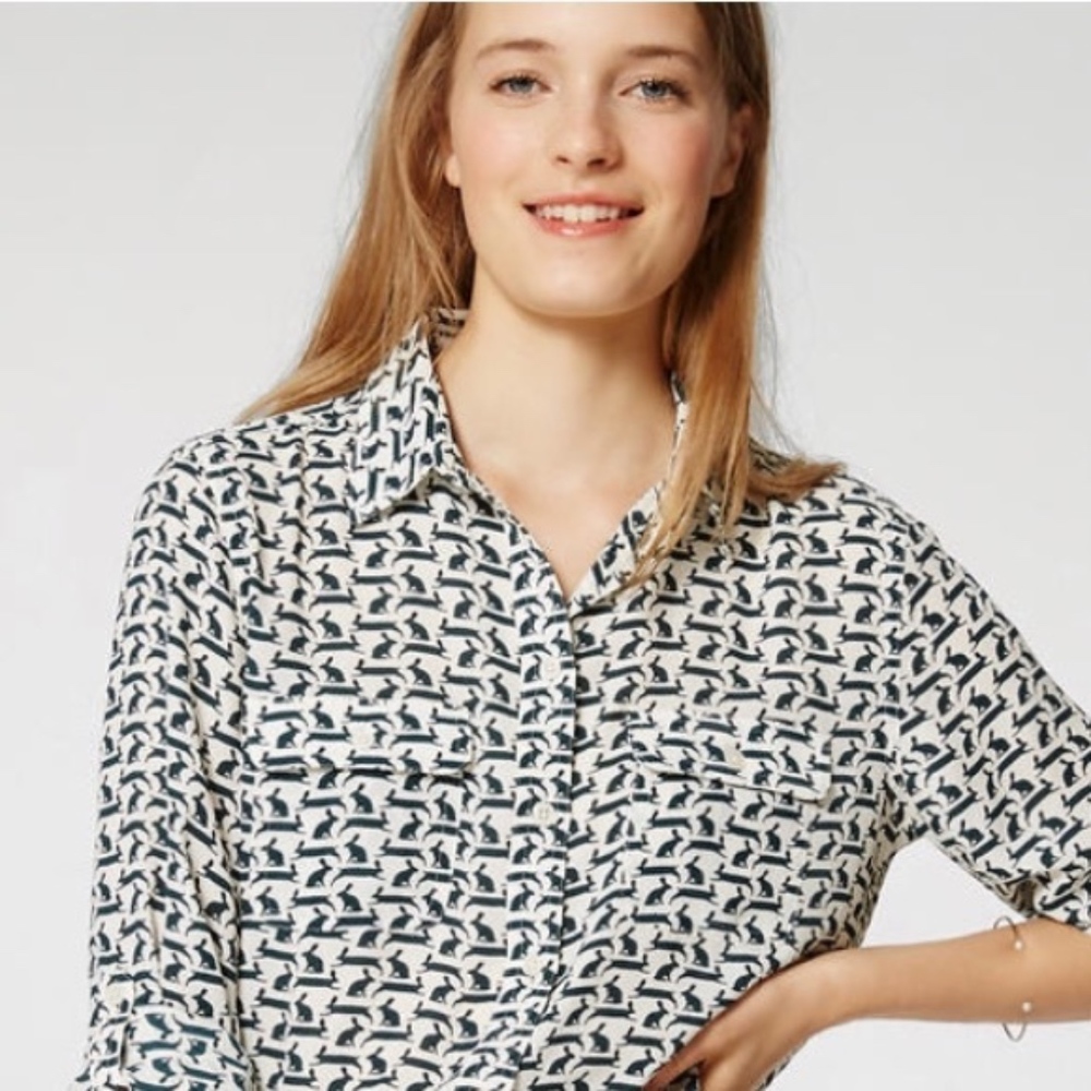 LOFT Rabbit Utility Blouse